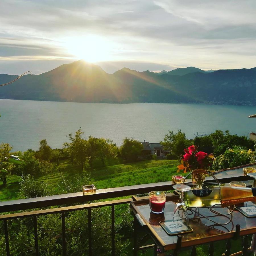 B&B Da Paolo Con Vista Lago Di Garda San Zeno di Montagna Bagian luar foto