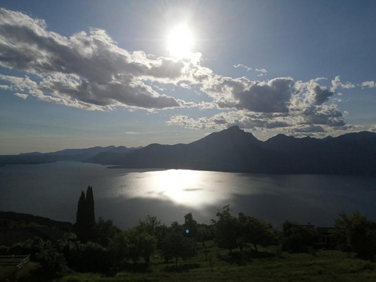 B&B Da Paolo Con Vista Lago Di Garda San Zeno di Montagna Bagian luar foto