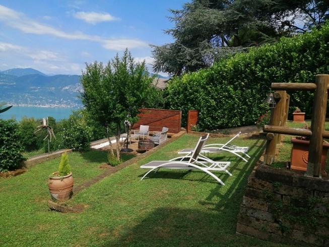 B&B Da Paolo Con Vista Lago Di Garda San Zeno di Montagna Bagian luar foto