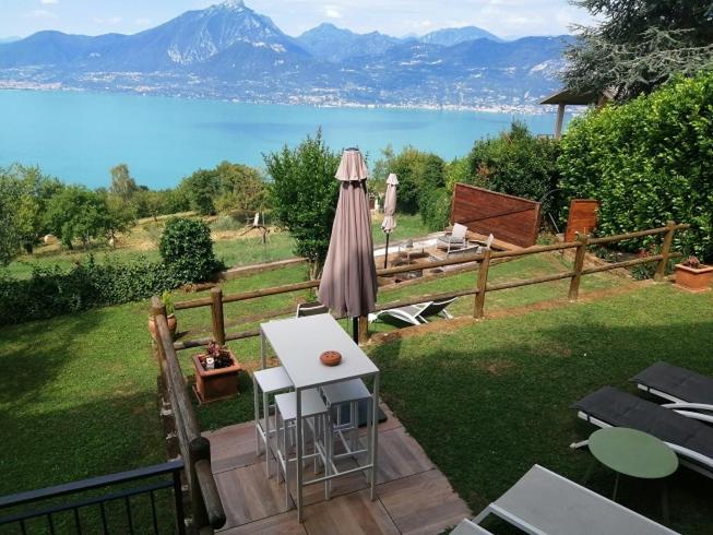 B&B Da Paolo Con Vista Lago Di Garda San Zeno di Montagna Bagian luar foto