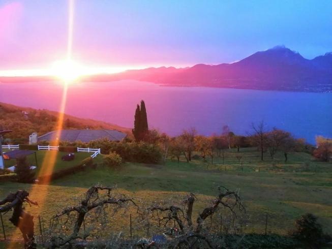 B&B Da Paolo Con Vista Lago Di Garda San Zeno di Montagna Bagian luar foto